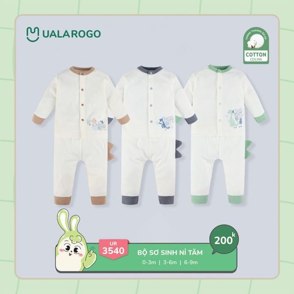  Bộ Sơ Sinh Nỉ Tăm UR 3540 