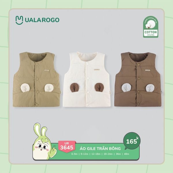  Áo Gile Cho Bé Tai Gấu UR 3645 