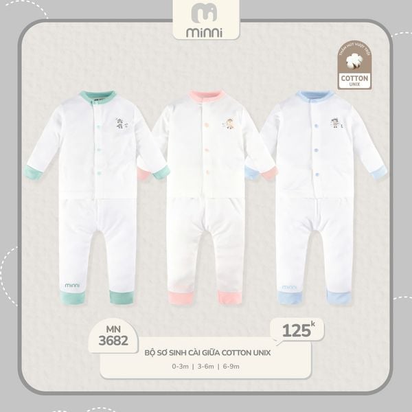 Bộ Sơ Sinh Cài Chéo UR 3682 