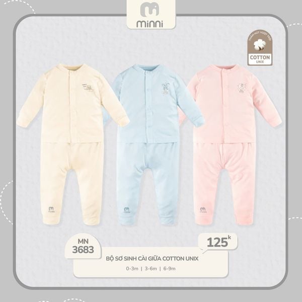  Bộ Sơ Sinh Cài Giữa UR 3683 