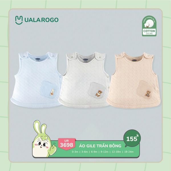  Áo Gile Trần Bông Cho Bé UR 3698 