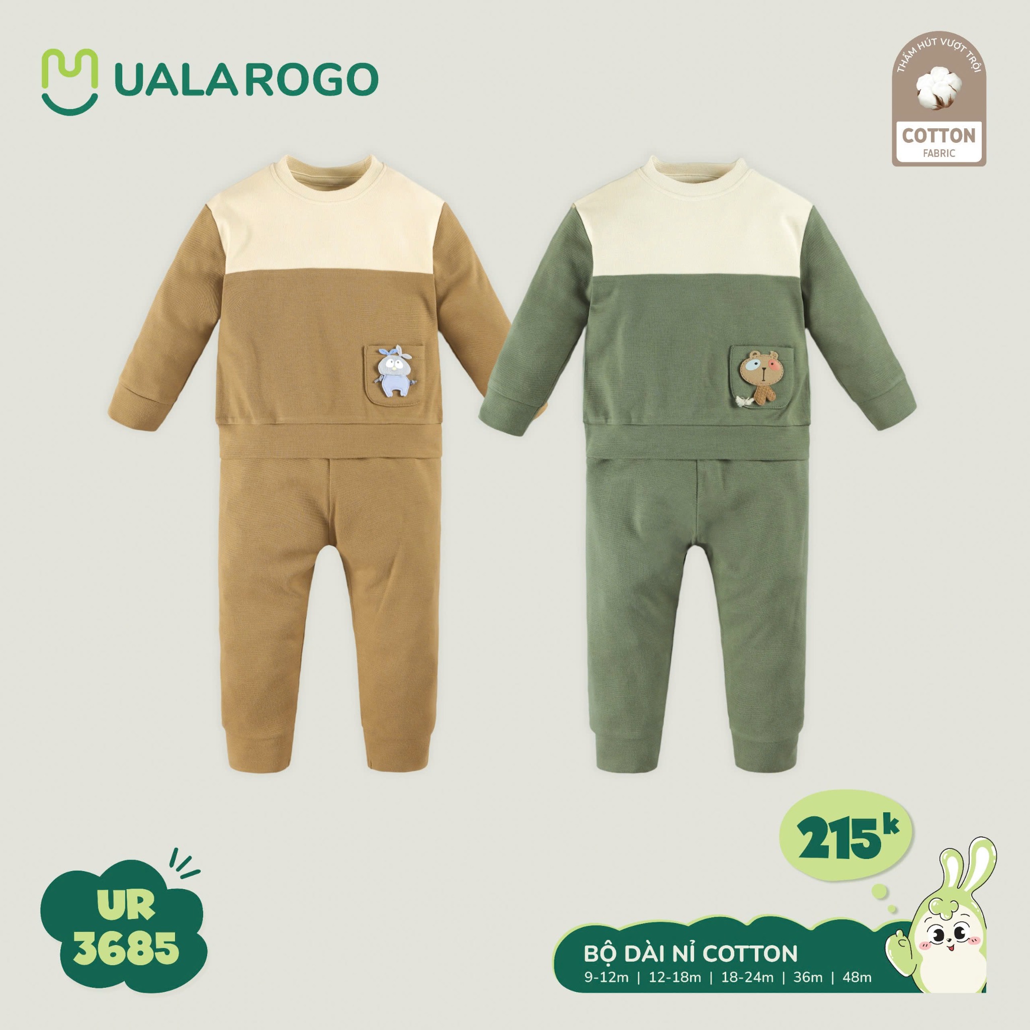 Bộ Quần Áo Nỉ Dài Tay UR 3685