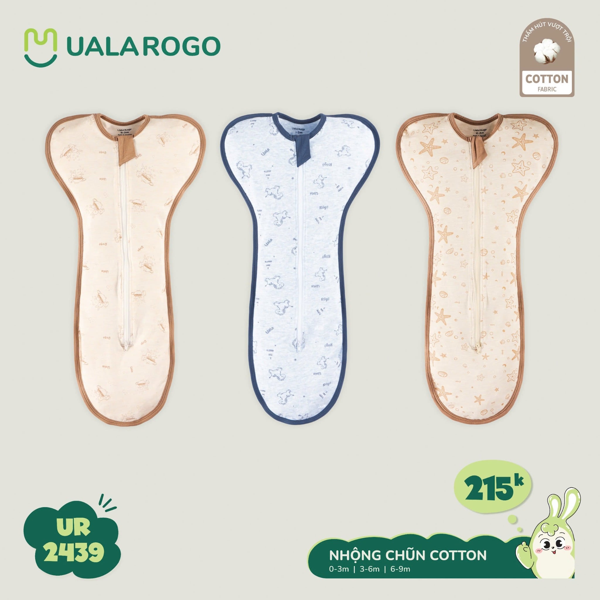 Nhộng Chũn Cotton Cho Bé UR 2439