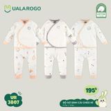  Bộ Sơ Sinh Cài Chéo Nỉ UR 3807 