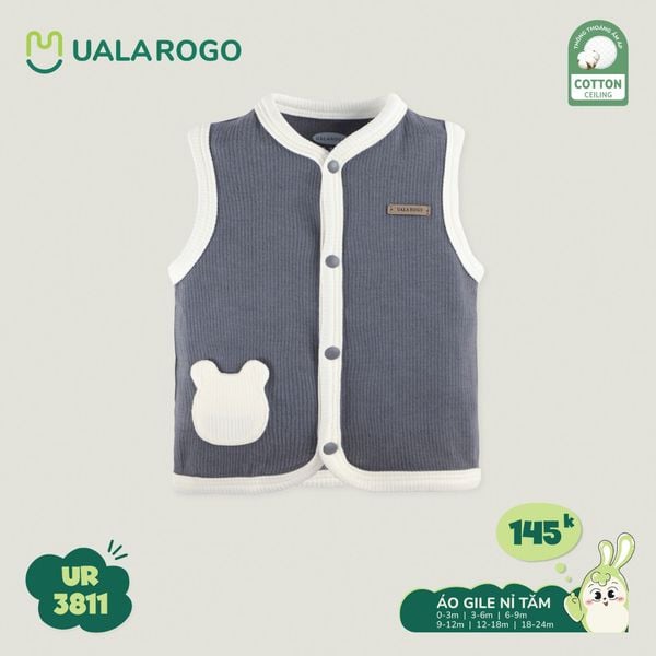  Áo Gile Nỉ Tăm Cho Bé UR 3811 