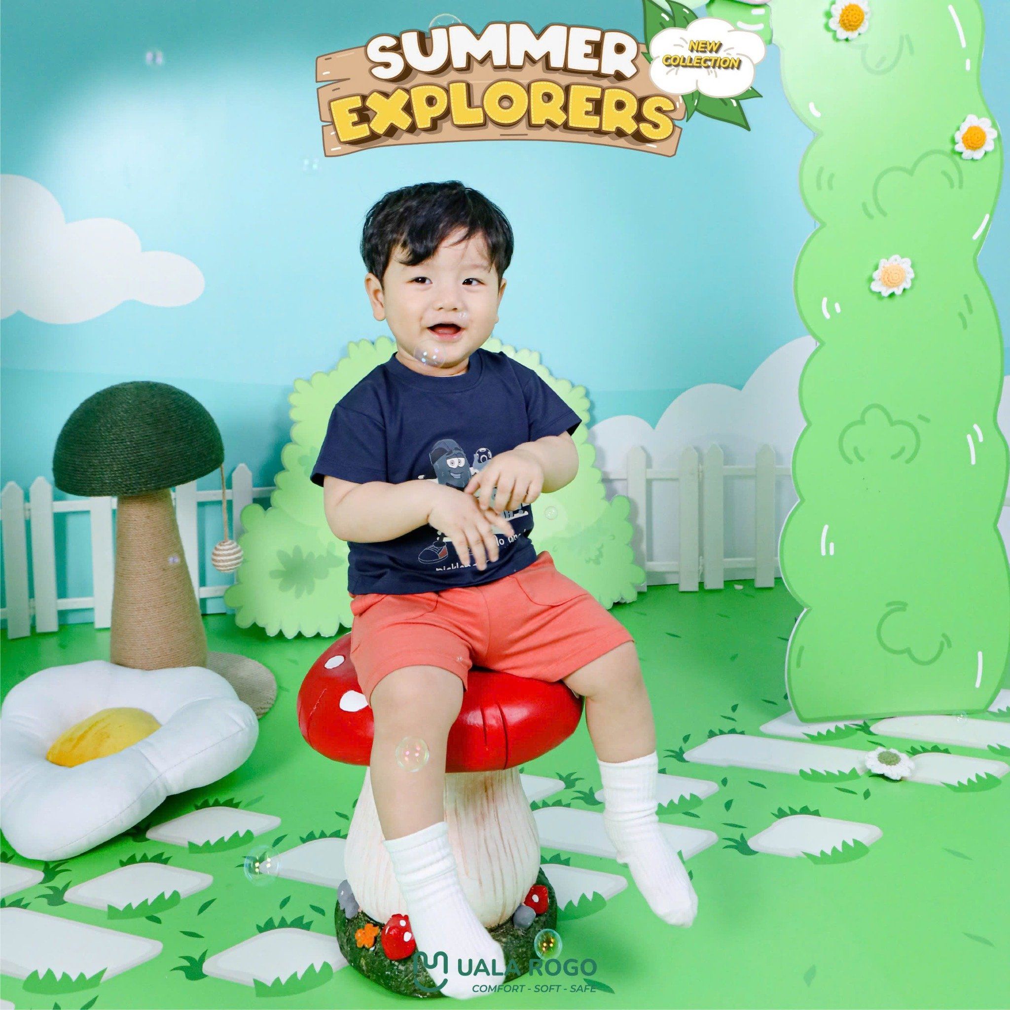  Bộ Cộc Tay Cho Bé Cotton UR 3838 