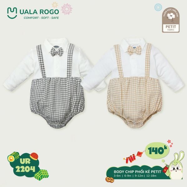  Bộ Body Chip Phối Kẻ Cho Bé UR 2204 