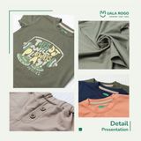  Bộ Cộc Tay Cotton Cho Bé 3833 