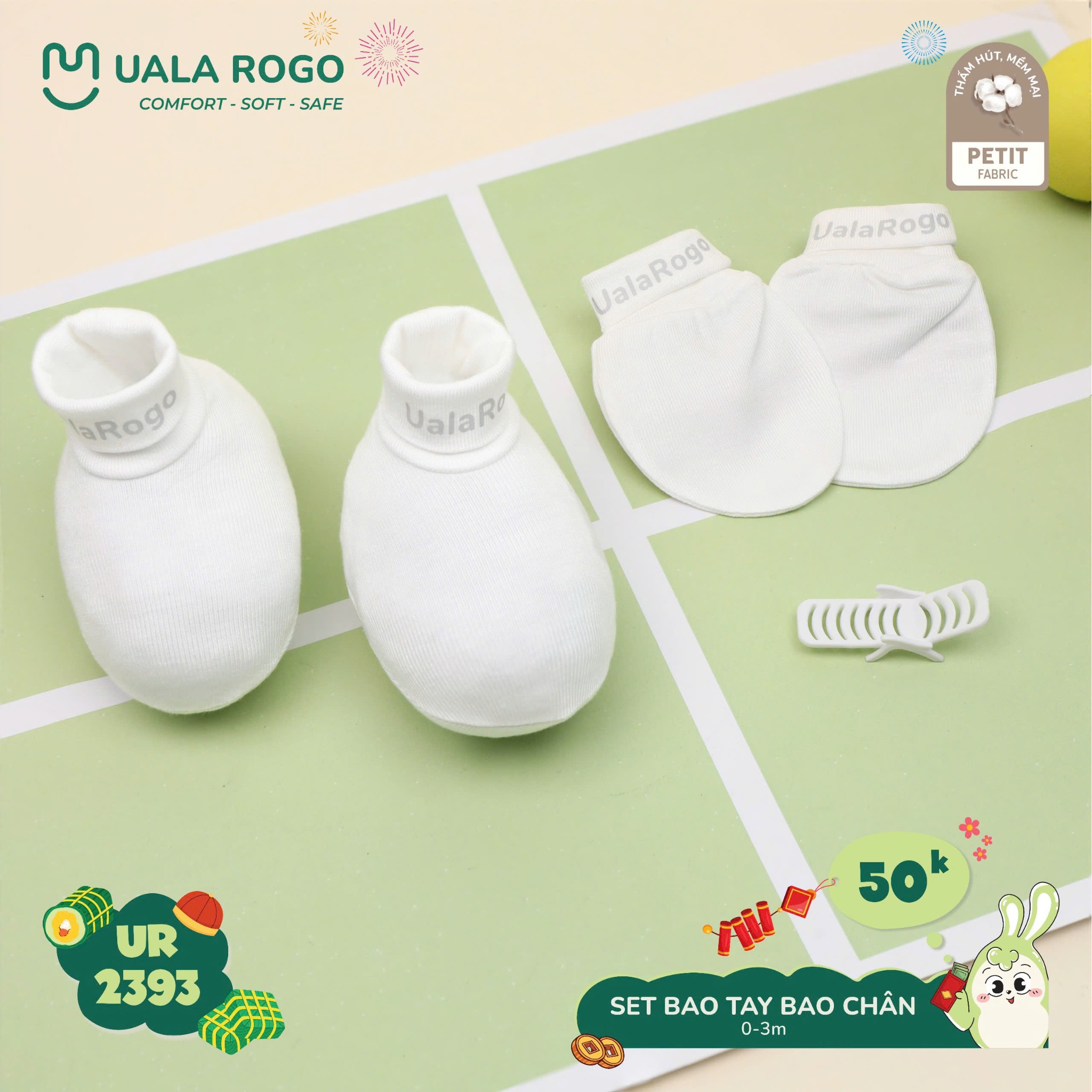 Set Bao Chân Bao Tay Cho Bé UR 2393