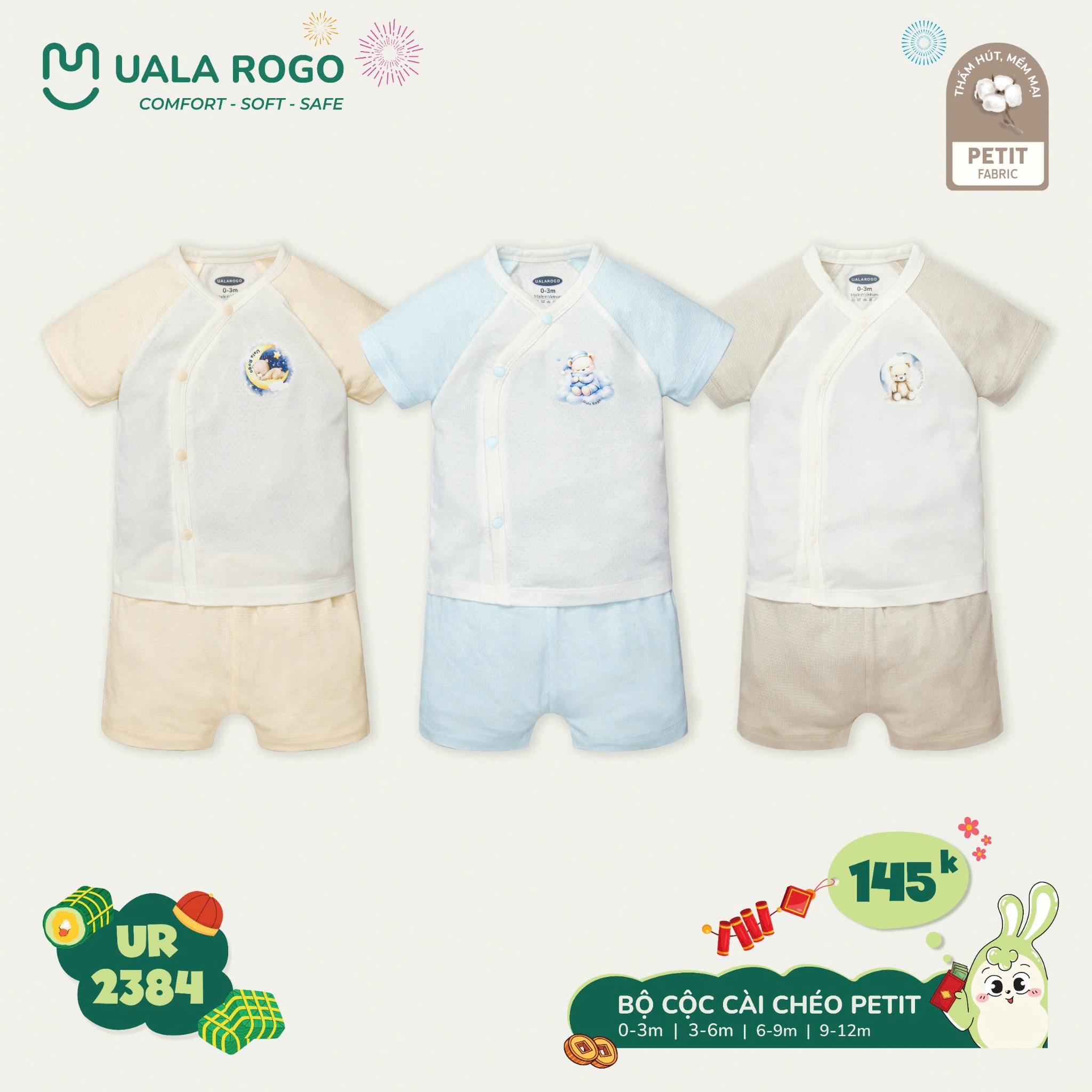 Bộ Cộc Cài Chéo Petit UR 2384