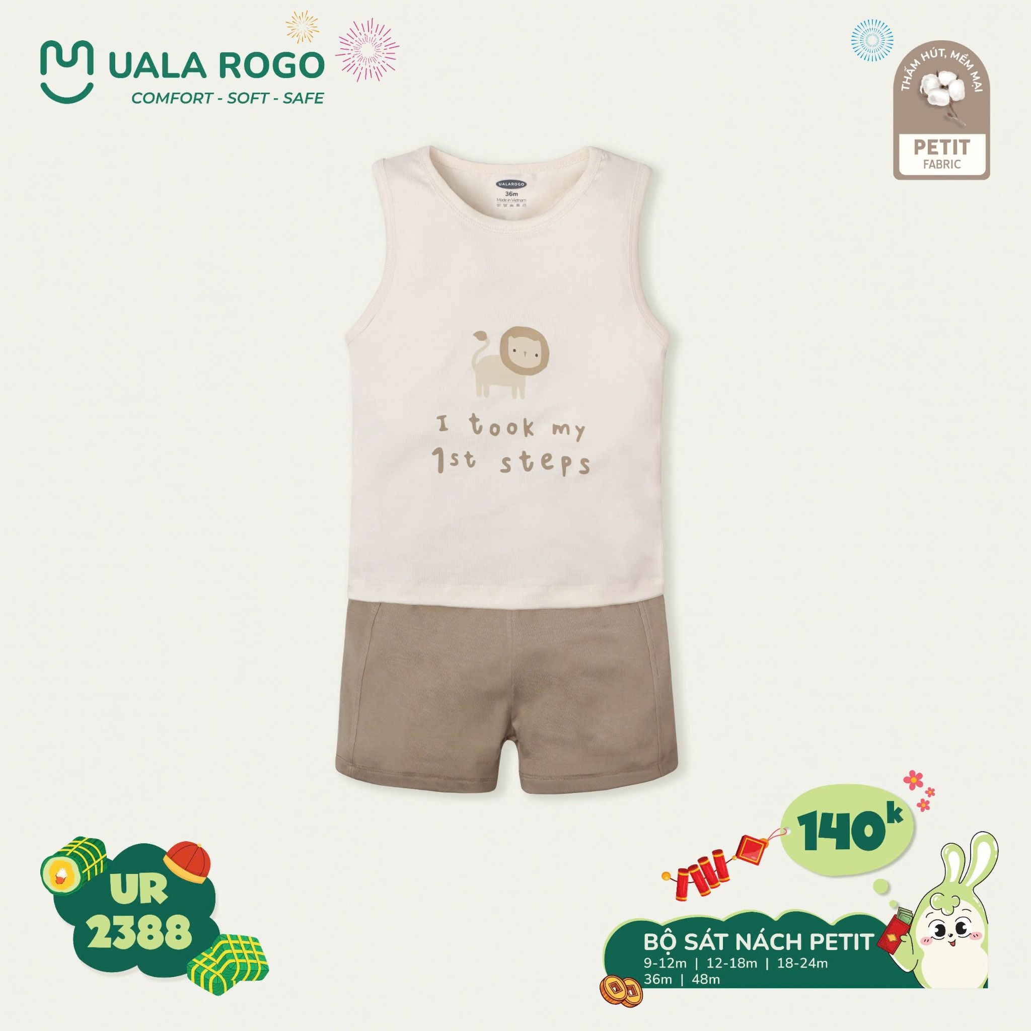  Bộ Sát Nách Petit Cho Bé UR 2388 