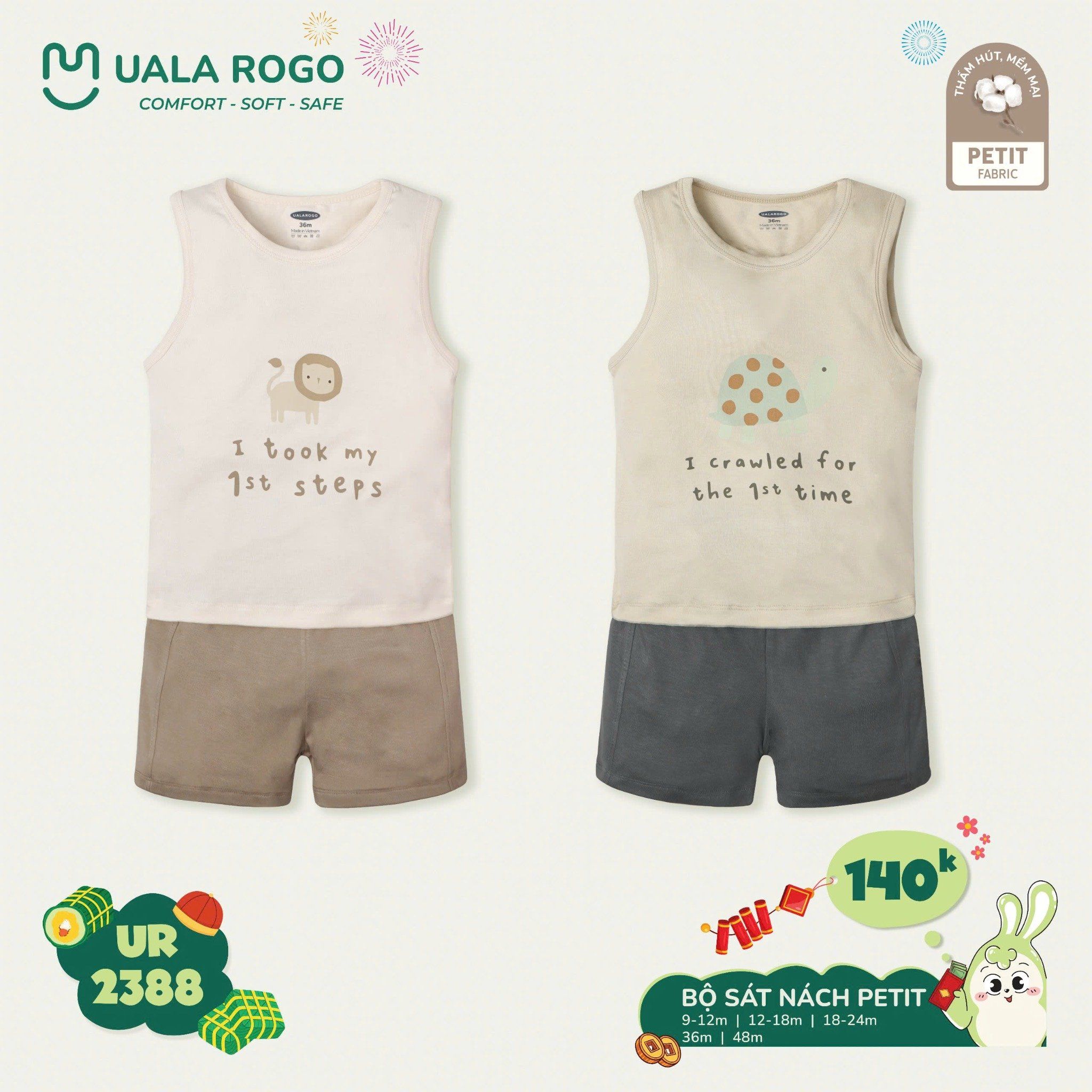  Bộ Sát Nách Petit Cho Bé UR 2388 