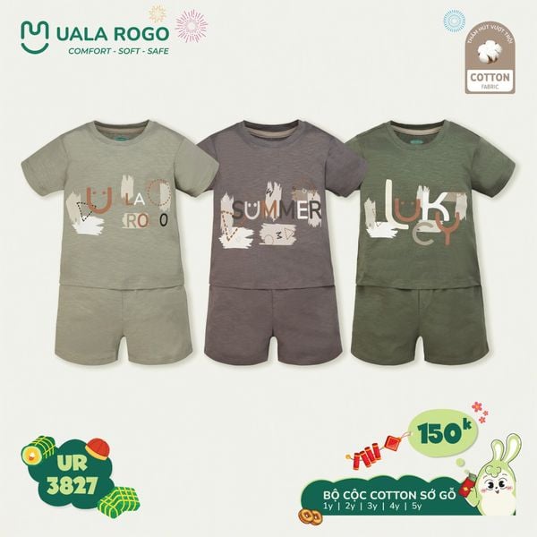  Bộ Cộc Cotton Cho Bé UR 3827 