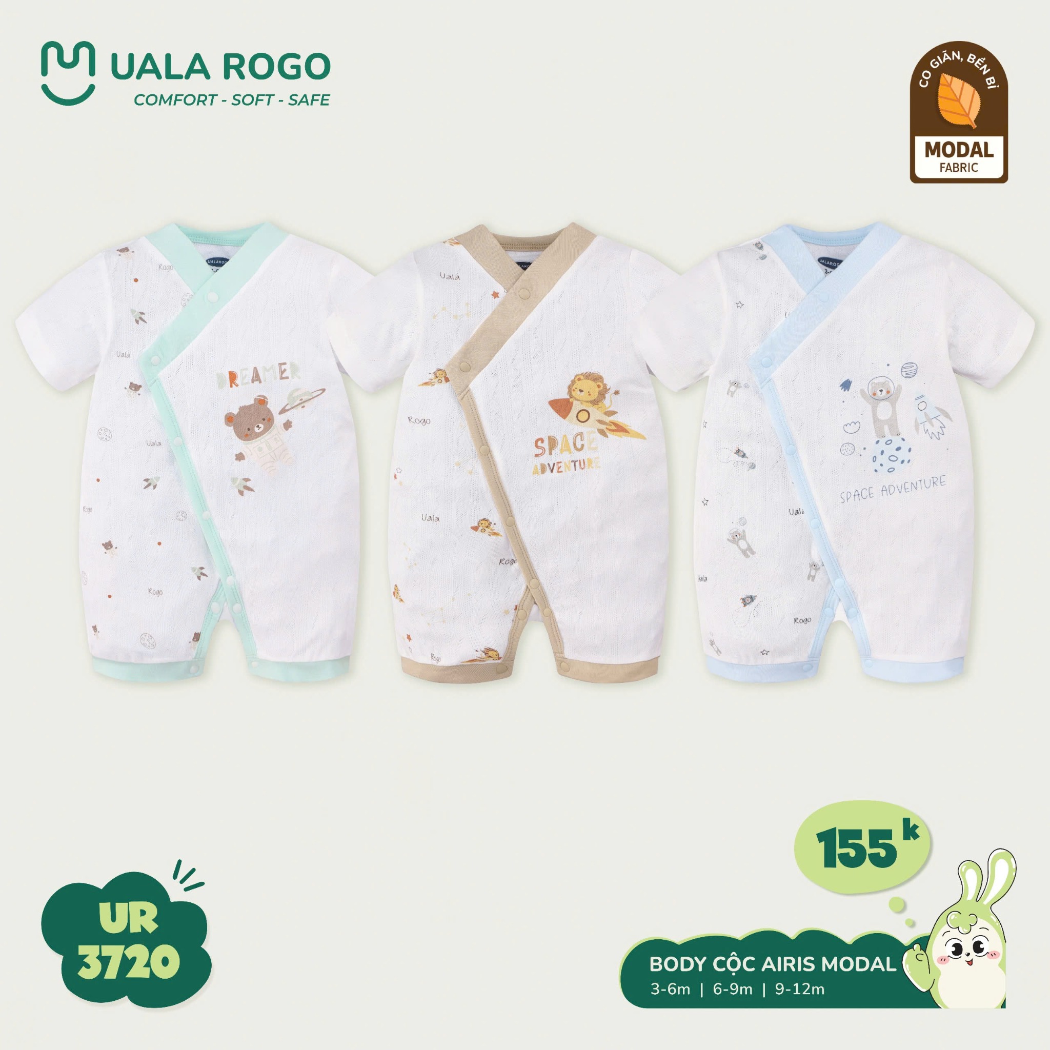 Bộ Body Cộc Cài Chéo Airis Modal UR 3720