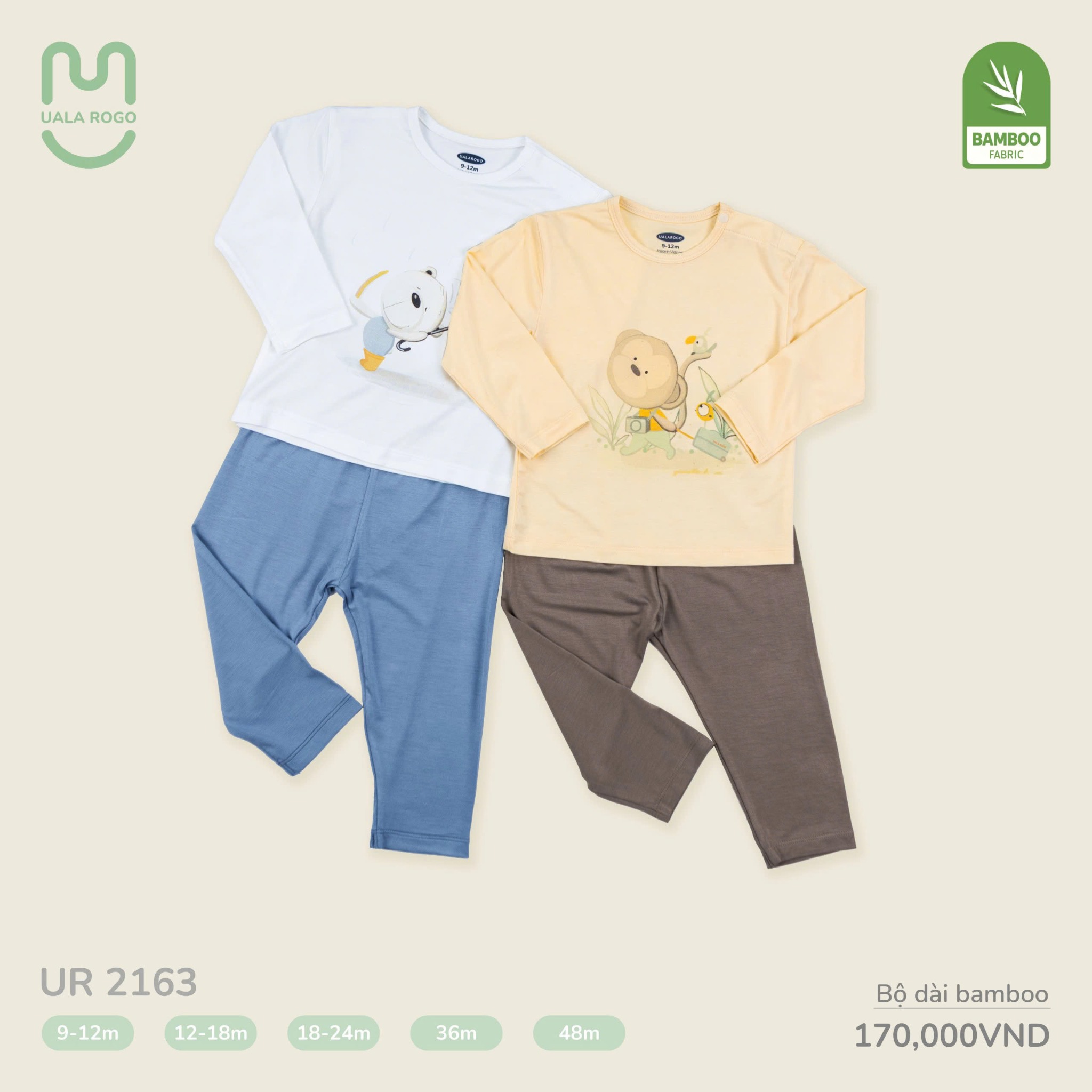 Bộ Dài Bamboo Cho Bé UR 2163