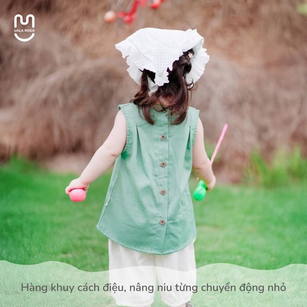  Bộ Sát Nách Linen Bé Gái UR 3863 