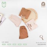  Bộ Cộc Cotton Cho Bé Gái UR 3860 