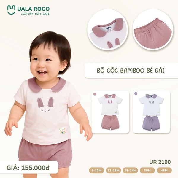  Bộ Cộc Bamboo Bé Gái UR 2190 