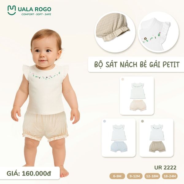  Bộ Sát Nách Bé Gái Petit UR 2222 