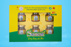 Nước yến sào Khánh Hòa Sanest Đông trùng Hạ thảo hộp 6 lọ 70ml - S005H6