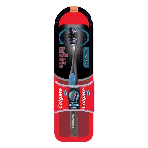 Bàn chải đánh răng Colgate 360 Charcoal Spiral – Cửa hàng SVMart - Vì ...