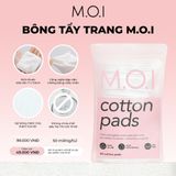  Bông Tẩy Trang 3 Lớp Cao Cấp M.O.I 50 Miếng 