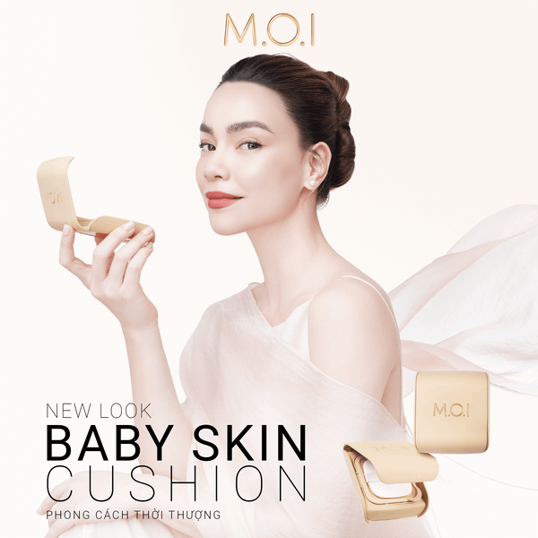 Bộ đôi M.O.I Phấn Nước Baby Skin Cushion Và Phấn Phủ Baby Skin Powder
