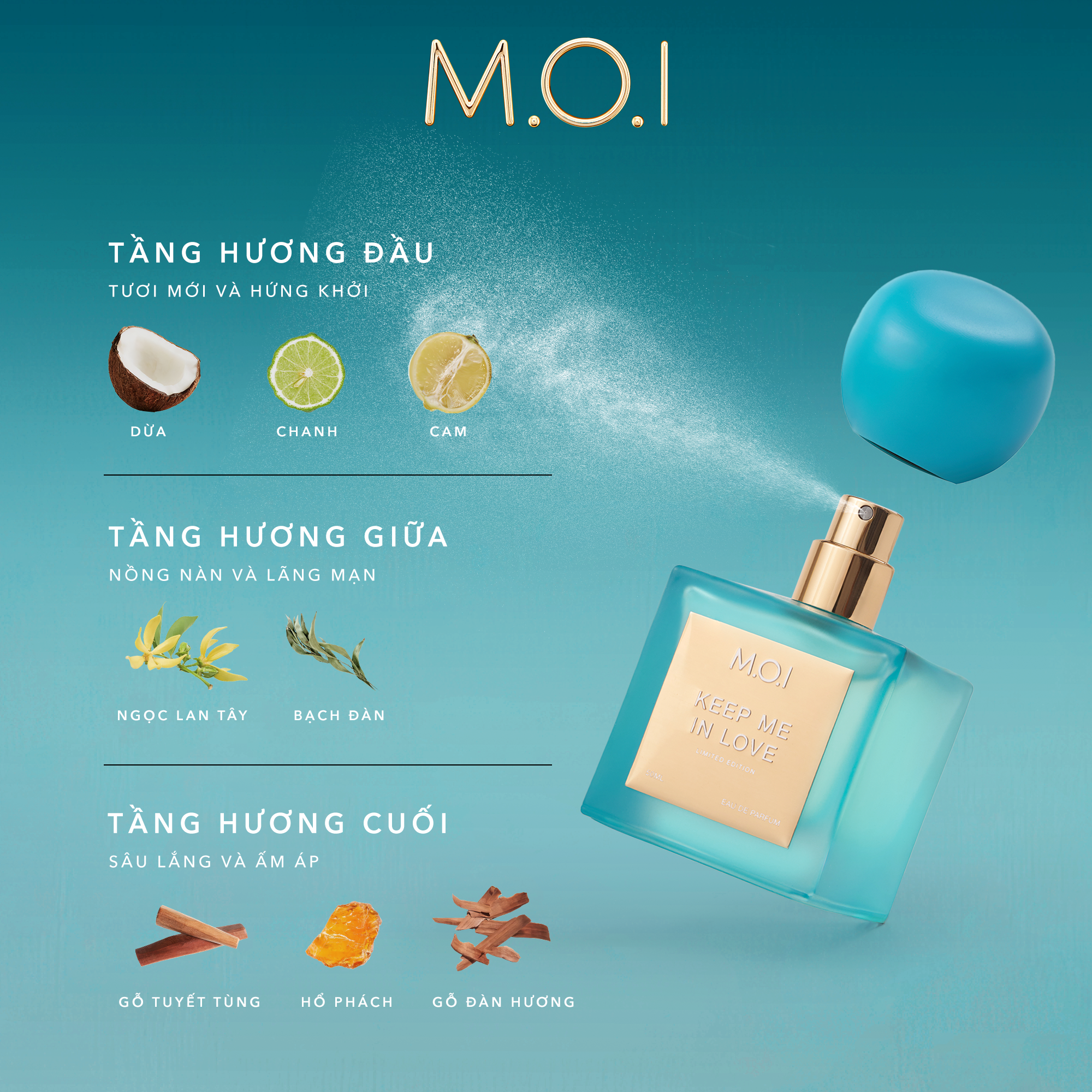  Nước Hoa Cao Cấp Unisex Keep Me In Love 50ml Phiên Bản Giới Hạn 