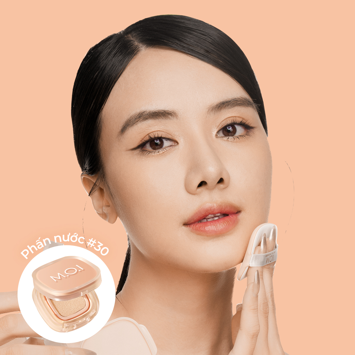  Bộ Đôi M.O.I Phấn Nước Iconic Perfection Và Phấn Phủ Baby Skin Nâng Tone 