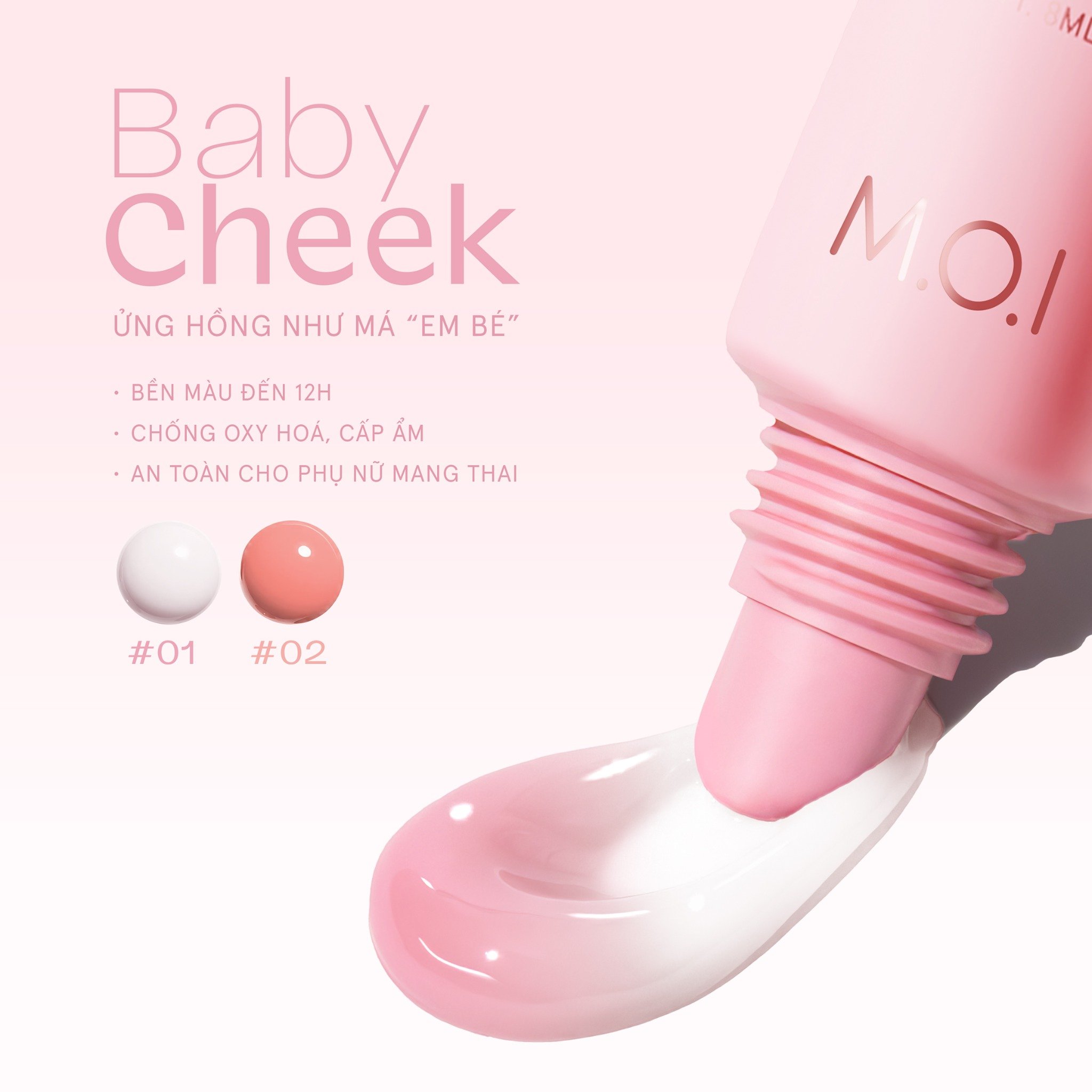  Bộ Đôi Phấn Nước M.O.I Iconic Perfection Cushion Và Má Hồng Sữa Baby Cheek 