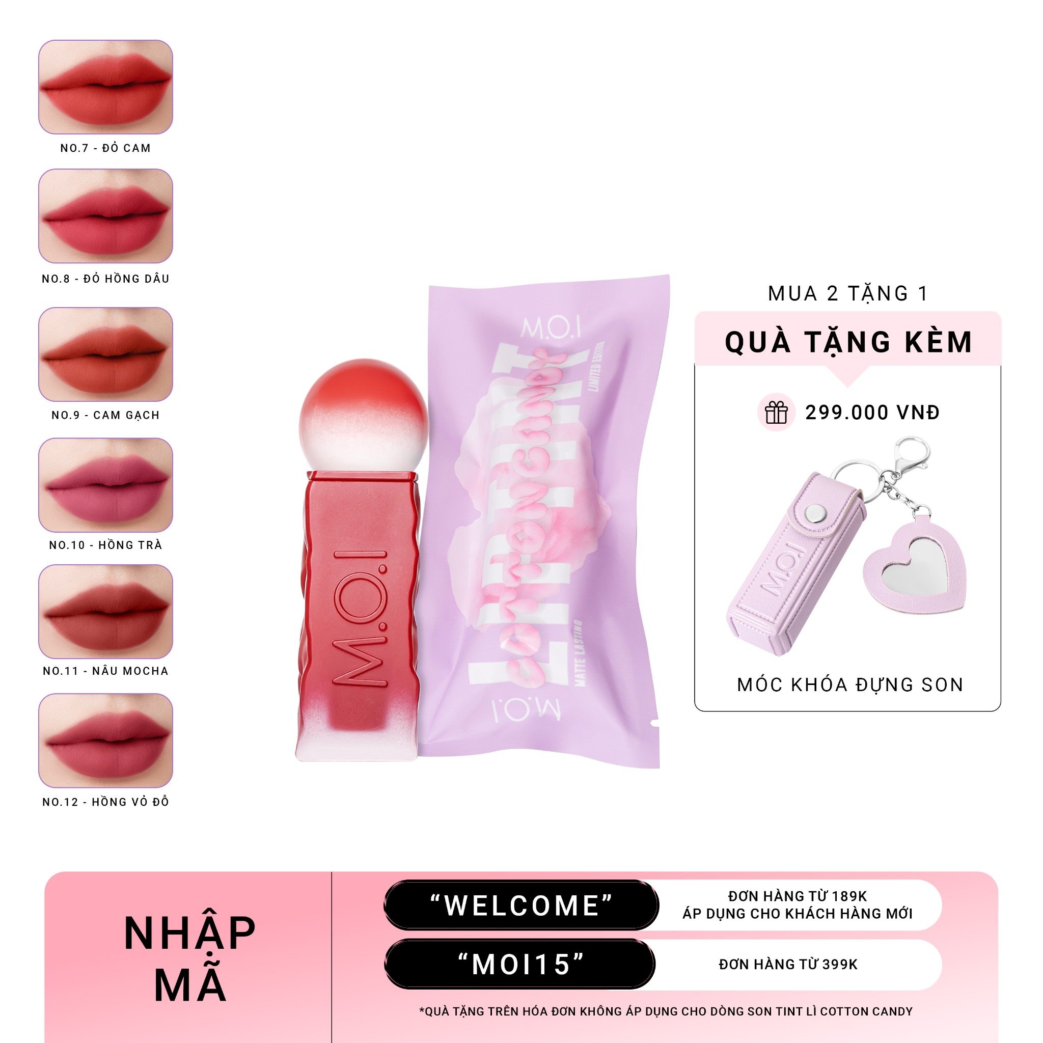  Son Tint Lì Cotton Candy 