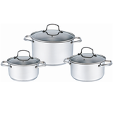 Bộ nồi inox Smartcook 3 chiếc cỡ 18cm, 20cm, 24cm SM3330