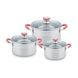 Bộ nồi Inox Smartcook 3 chiếc cỡ 18cm, 22cm, 26cm EL3336