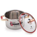 Xoong inox 304 Red Velvet 18cm