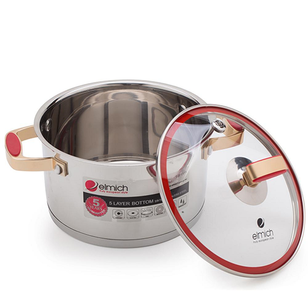 Xoong inox 304 Red Velvet 18cm