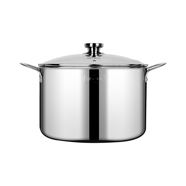 Nồi luộc gà inox 3 lớp đáy liền Elmich Trimax Classic 2410OL size 28cm