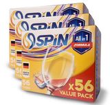 Viên rửa chén hiệu Spin 11 in 1, hộp 56 viên