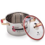 Xoong inox 304 Red Velvet 18cm