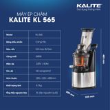 Máy ép chậm Kalite KL-565