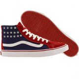  018IH0F - SK8 Hi Slim Studded Stars Red/Blue 