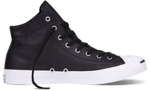  155718C - Converse Jack Purcell Leather Mid 'Black' 