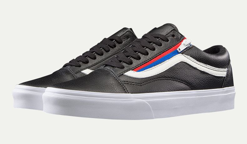  0A3493OU8 - Vans Old Skoll Zip Leather Black 