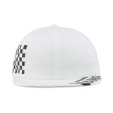  0A3HN7WHT - Vans Distort Jockey White Black Strapback Checkerboard Hat 