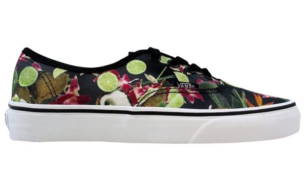  0004MLJOS - Vans Authentic Lime in The Coconut Black Low Top Canvas 