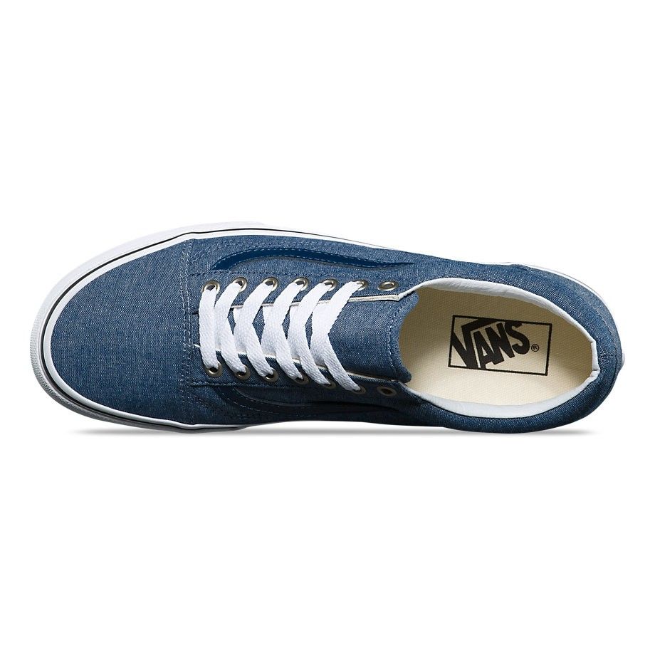  0A38G1MMM - Vans Old Skool C&L Chambray Blue White Skate 