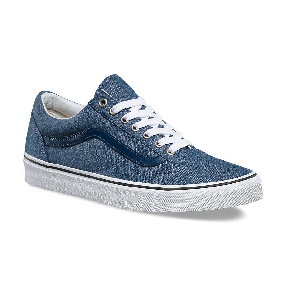  0A38G1MMM - Vans Old Skool C&L Chambray Blue White Skate 