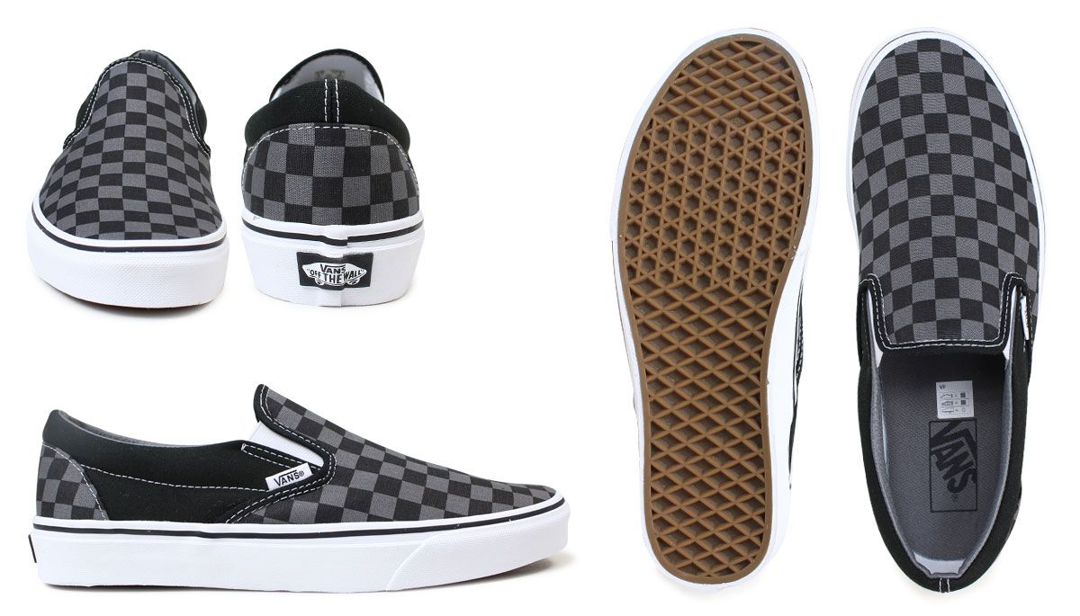  000EYEBPJ - Vans Slip-On Black/Pewter Checkerboard 