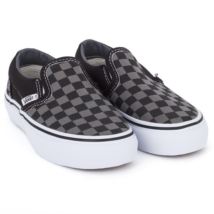  000EYEBPJ - Vans Slip-On Black/Pewter Checkerboard 