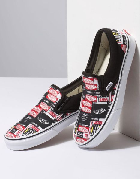  0A4BV3V9A - Vans Slip-On Label Mix 