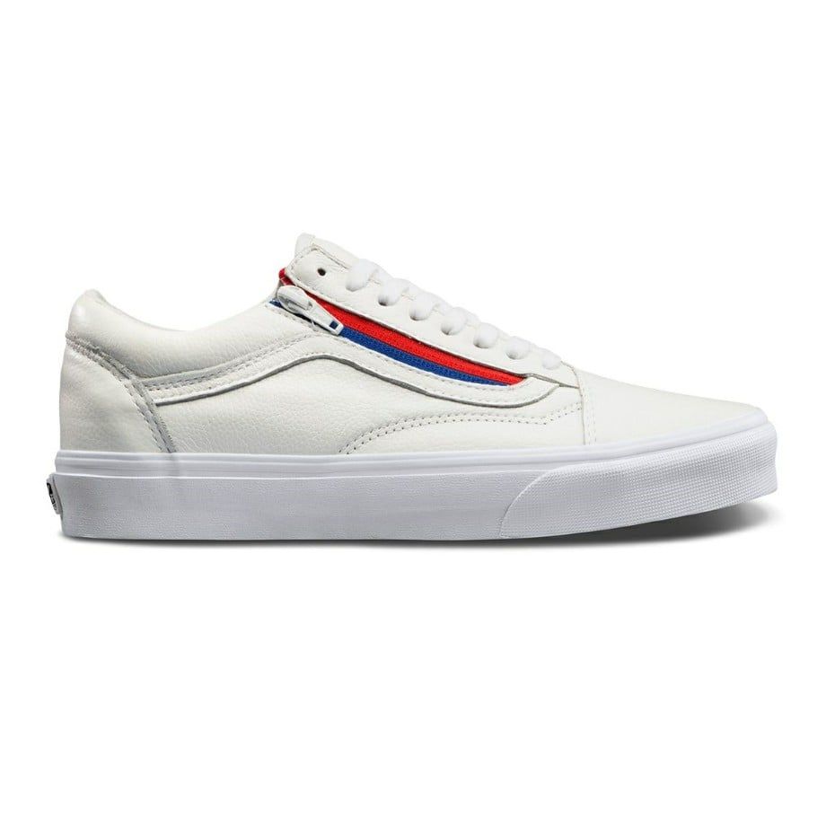  0A3493OU9 - Vans Old Skoll Zip Leather White 